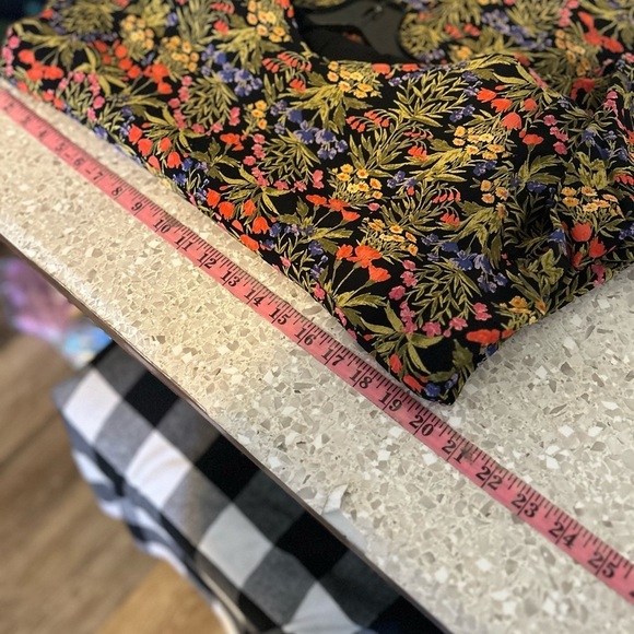 Old Navy Floral Multicolor Dress Bell Sleeve 1X - Picture 9 of 9